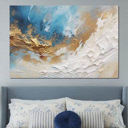 Golden Tide Celestial Drift - NicheCanvas