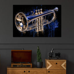 Midnight Echo of the Brass Horn - NicheCanvas