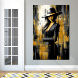 Golden Allure of Mystery - NicheCanvas