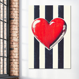 Heartbeat Elegance - NicheCanvas