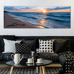 Sunset Shores Eternal Affection - NicheCanvas