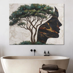 Majestic Silhouette Beneath Branches - NicheCanvas