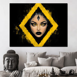 Golden Stare of Midnight Queen - NicheCanvas