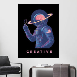 Neon Astro Mind Odyssey - NicheCanvas