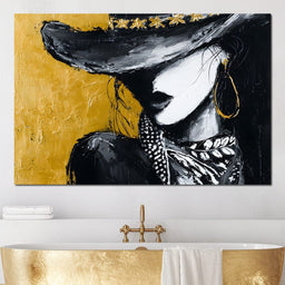 Golden Outlaw Shadow Portrait - NicheCanvas