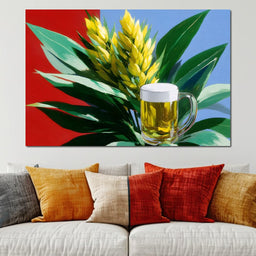 Golden Harvest Brew Symphony - NicheCanvas