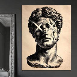 Broken Marble Idol X Eyes - NicheCanvas