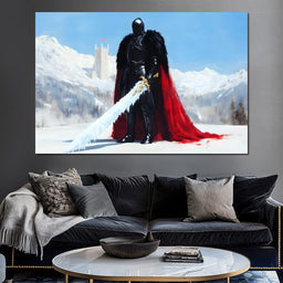 Guardian of Frostbound Realms - NicheCanvas