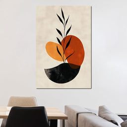 Plant Leaf Abstract Balance - NicheCanvas