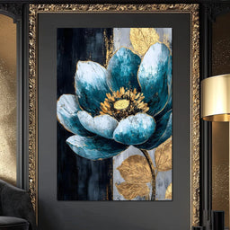 Radiant Petals Golden Harmony - NicheCanvas