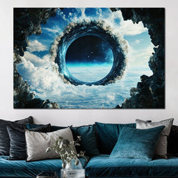 Portal to Celestial Realms - NicheCanvas
