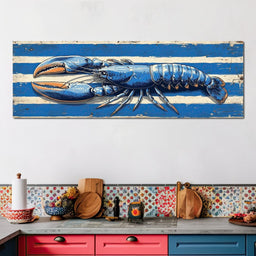 Nautical Lobster Driftwood Charm - NicheCanvas