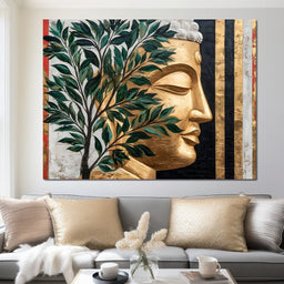 Golden Tranquility Reimagined - NicheCanvas