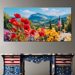 Majestic Valley Blooms Vista - NicheCanvas