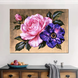 Celestial Rose And Cosmic Petals - NicheCanvas