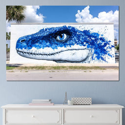 Street Art - Vivid Reptilian Glance - NicheCanvas