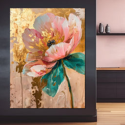 Modern Pink Flower - Wildrose Creations - NicheCanvas