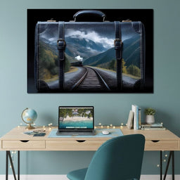 Mountain Rail Journey Escape - NicheCanvas
