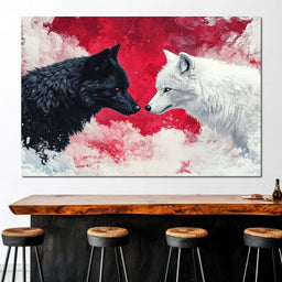 Standoff of the Wolves - NicheCanvas