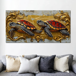 Golden Shell Odyssey - NicheCanvas