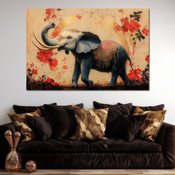 Elephant Radiant Elegance- - NicheCanvas