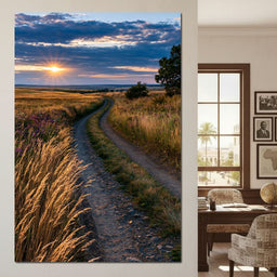 Golden Hour Journey Home - NicheCanvas