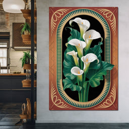 Art Deco Calla Symphony - TooplesArt - NicheCanvas