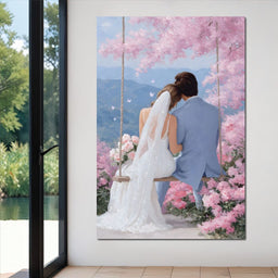 Wedding Vows Under Blossom Skies - NicheCanvas