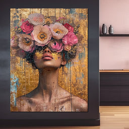 Golden Petals Hair - NicheCanvas