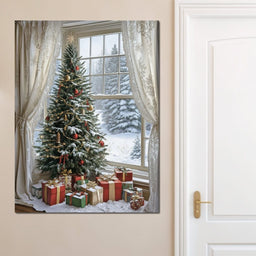 Winter Festival by the Window - NicheCanvas