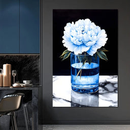 Floral Elegance in Reflection - NicheCanvas