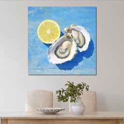 Seaside Citrus Oysters Delight - NicheCanvas