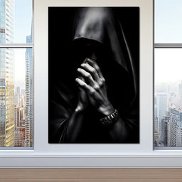 Shadowed Contemplation - NicheCanvas