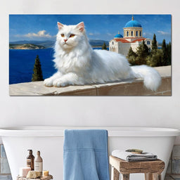 White Guardian of Aegean - NicheCanvas