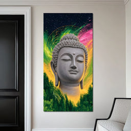 Enlightened Cosmic Buddha Tranquility - NicheCanvas