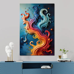 Flowing Rainbow Abstract - Cole Williams - NicheCanvas