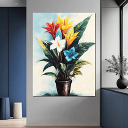 Tropical Bloom Flowers - NicheCanvas