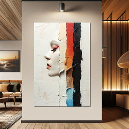 Painted Visage Fragmented - NicheCanvas