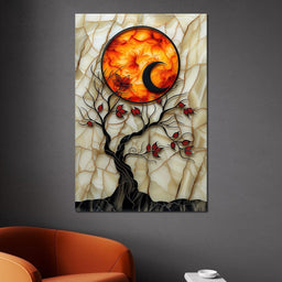 Solar Flare Through Leaves - NicheCanvas