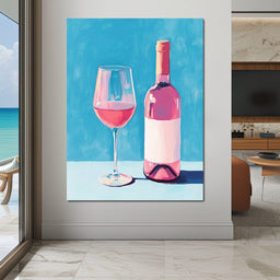 Rosé Reflections of Summer - NicheCanvas