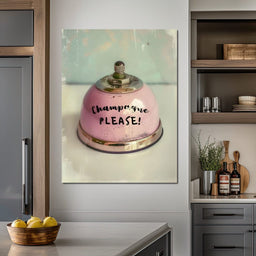 Champagne Please Service Bell - NicheCanvas