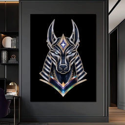 Celestial Anubis Guardian - NicheCanvas