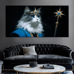 Regal Feline Starborne Monarch - NicheCanvas