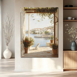 Mediterranean Tranquility View - NicheCanvas