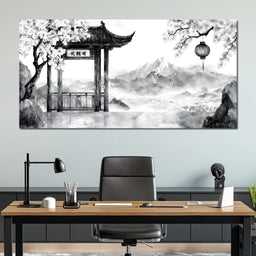 Tranquil Mountain Passage - NicheCanvas