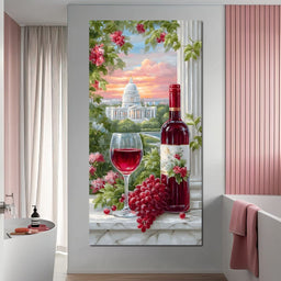 Capitol Tranquility & A Cup of Wine - NicheCanvas