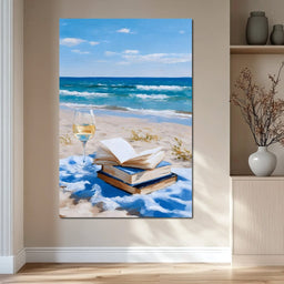 Seaside Pages and Golden Sip - NicheCanvas