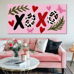 Leopard Kiss XOXO Love Garden - NicheCanvas
