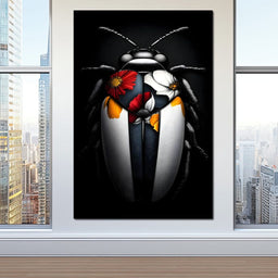 Beneath Floral Wings - NicheCanvas