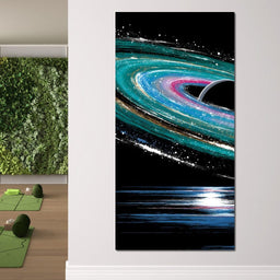 Celestial Saturn Swirl Odyssey - NicheCanvas